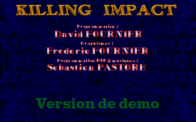 Killing Impact atari screenshot